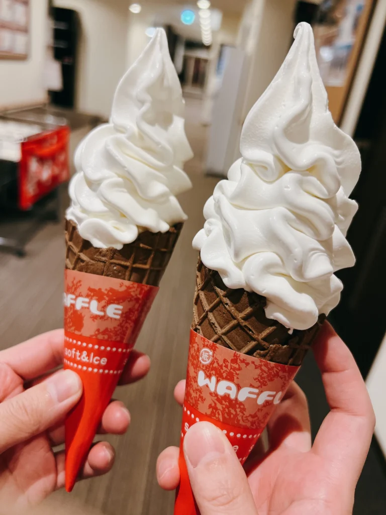 つるつる温泉のジェラート